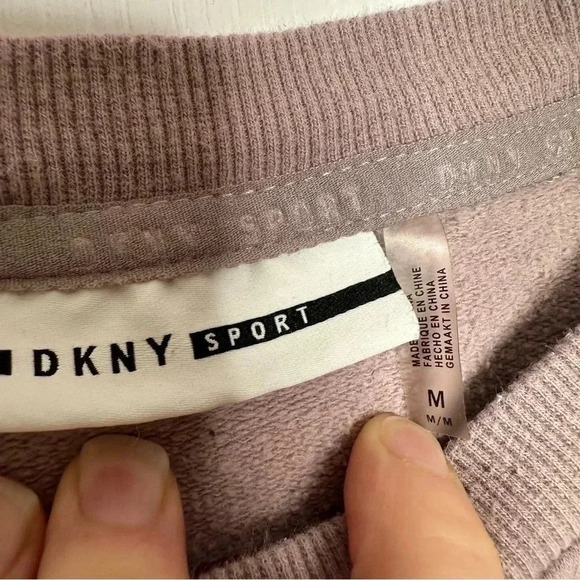DKNY Sport Sweatshirt Crew Neck Purple Size Medium - Picture 8 of 16